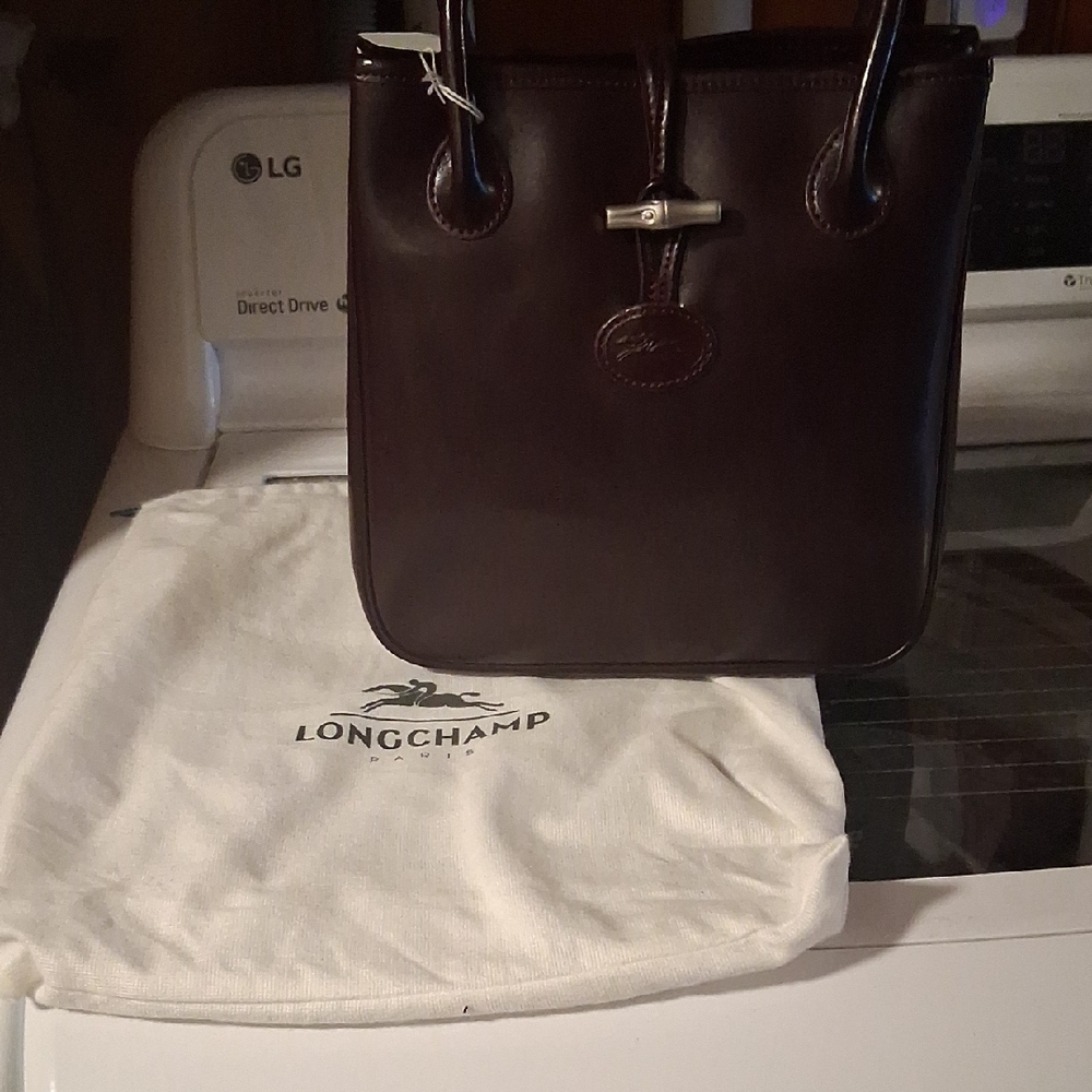 Longchamp Brown Leather Briefcase